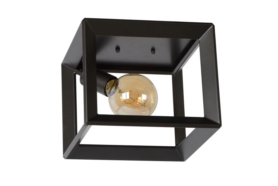 Lucide THOR - Flush ceiling light - 1xE27 - Grey iron - off